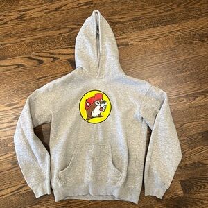 Buc’ee’s Child’s hoodie grey size YL, Youth Large